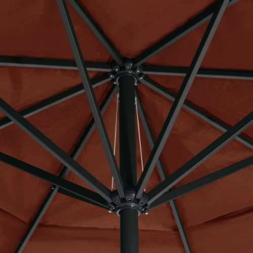 Vrtni suncobran s aluminijskim stupom 600 cm terakota - Terakota 600 cm 1 Cijena