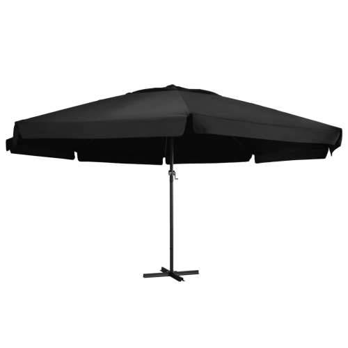 Vrtni suncobran s aluminijskim stupom 600 cm crni - Crna 600 cm 1 Cijena