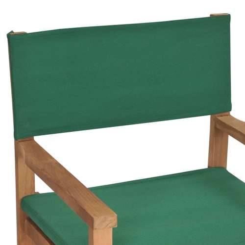 Redateljska stolica od masivne tikovine zelena Cijena