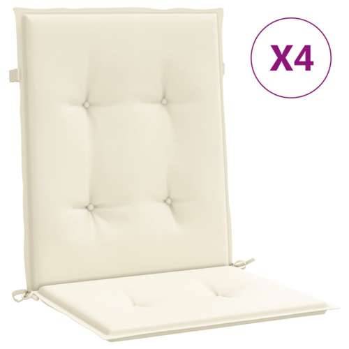 Jastuci za vrtne stolice 4 kom krem 100 x 50 x 3 cm od tkanine Cijena