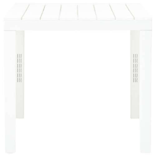 Vrtni stol bijeli 78 x 78 x 72 cm plastični Cijena