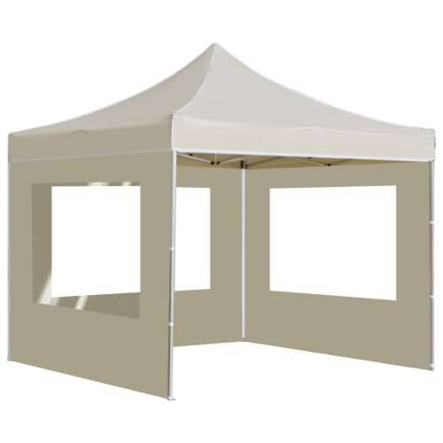 Sklopivi šator za zabave sa zidovima aluminijski 2 x 2 m krem Cijena