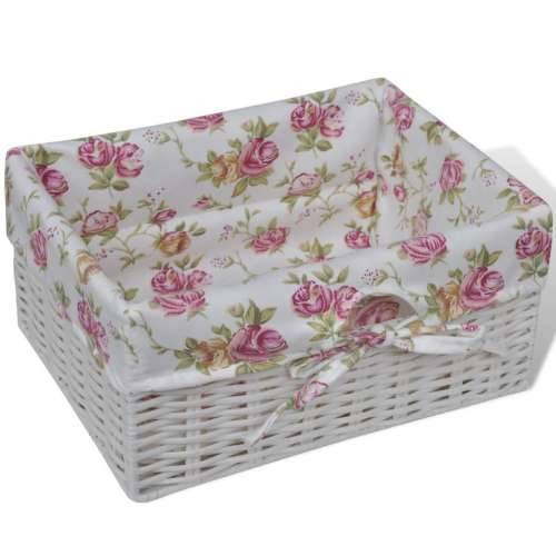 Ormarić s 1 ladicom i 2 košare bijeli od drva paulovnije  - Bijela 35 x 25 x 60.5 cm 1 Cijena