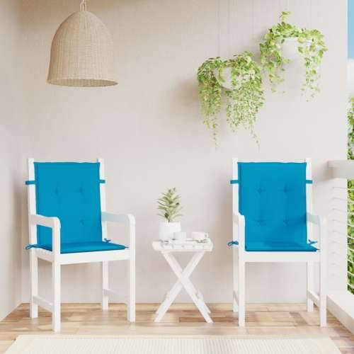 Jastuci za vrtne stolice 2 kom plavi 100 x 50 x 3 cm od tkanine Cijena