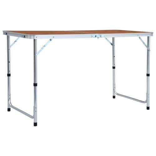 Sklopivi stol za kampiranje aluminijski 120 x 60 cm Cijena