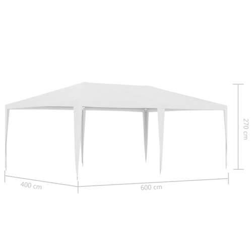 Šator za zabave 4 x 6 m bijeli Cijena