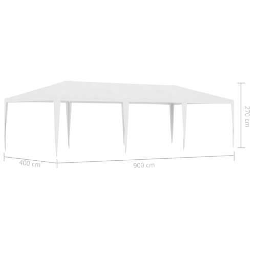 Šator za zabave 4 x 9 m bijeli Cijena