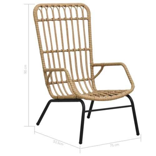 Vrtna stolica od poliratana svjetlosmeđa Cijena