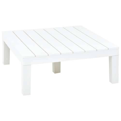 Vrtni stol bijeli 78 x 78 x 31 cm plastični