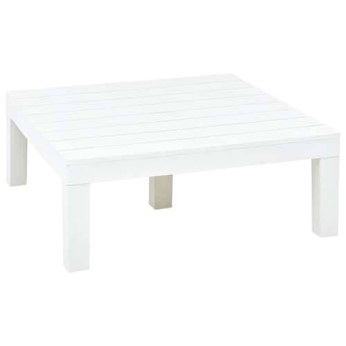 Vrtni stol bijeli 78 x 78 x 31 cm plastični Cijena