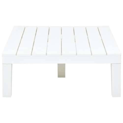 Vrtni stol bijeli 78 x 78 x 31 cm plastični Cijena