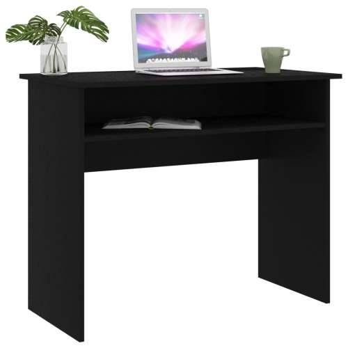 Radni stol crni 90 x 50 x 74 cm od konstruiranog drva - Crna Cijena