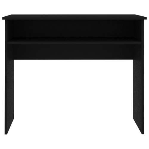 Radni stol crni 90 x 50 x 74 cm od konstruiranog drva - Crna Cijena