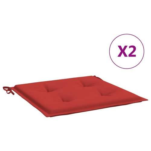 Jastuci za vrtne stolice 2 kom crveni 50x50x4 cm od tkanine - Crvena 50 x 50 x 3 cm 2 Cijena