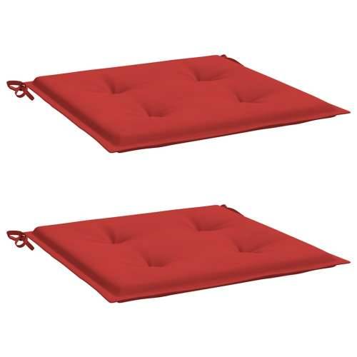 Jastuci za vrtne stolice 2 kom crveni 50x50x4 cm od tkanine - Crvena 50 x 50 x 3 cm 2 Cijena