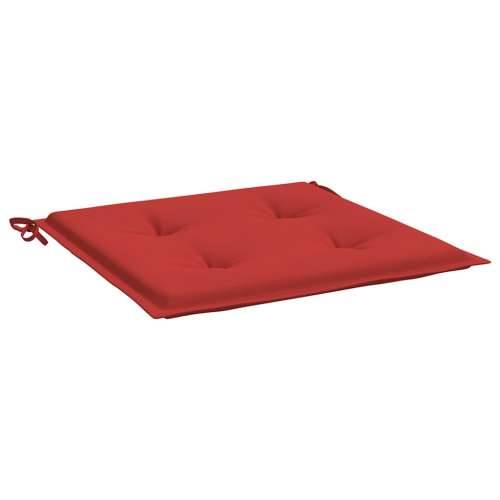 Jastuci za vrtne stolice 2 kom crveni 50x50x4 cm od tkanine - Crvena 50 x 50 x 3 cm 2 Cijena