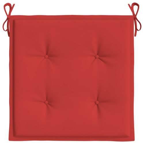 Jastuci za vrtne stolice 2 kom crveni 50x50x4 cm od tkanine - Crvena 50 x 50 x 3 cm 2 Cijena