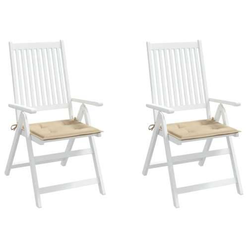 Jastuci za vrtne stolice 2 kom bež 50x50x4 cm od tkanine Oxford - Bež 50 x 50 x 3 cm 2 Cijena