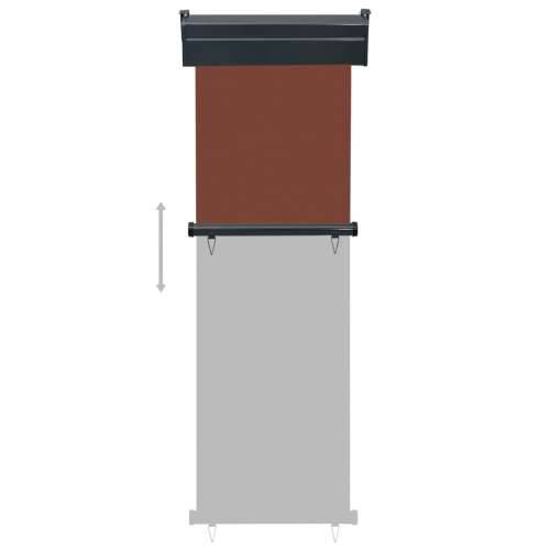 Balkonska bočna tenda 65 x 250 cm smeđa - Smeđa 65 x 250 cm 1 Cijena