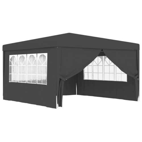 Profesionalni šator za zabave 4 x 4 m antracit 90 g/m² Cijena