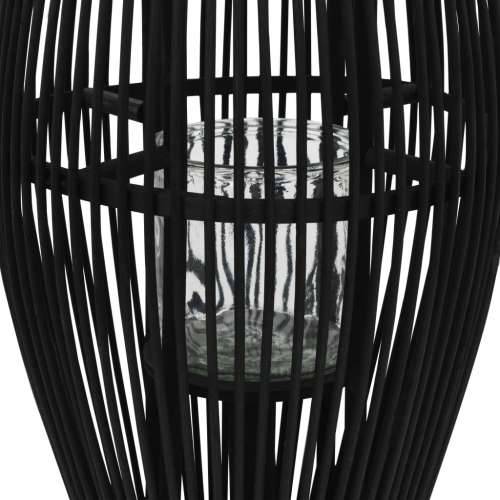 Viseći svijećnjak od bambusa crni 60 cm Cijena