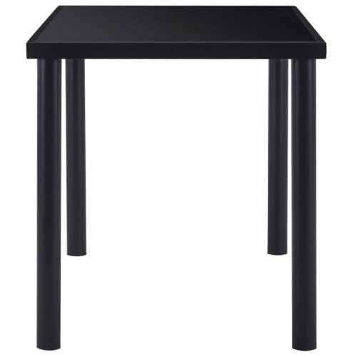 Blagovaonski stol crni 140 x 70 x 75 cm od kaljenog stakla - 140 x 70 x 75 cm 1 Cijena