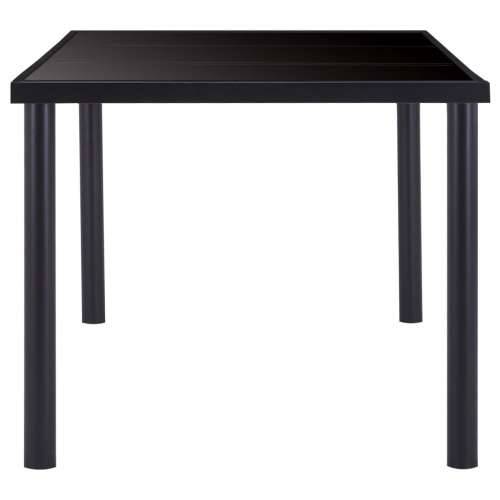 Blagovaonski stol crni 180 x 90 x 75 cm od kaljenog stakla - 180 x 90 x 75 cm 1 Cijena