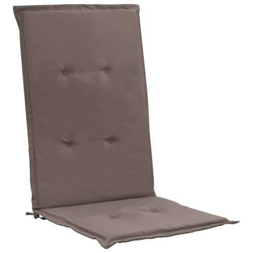 Jastuci za vrtne stolice 2 kom smeđesivi 120x50x3 cm od tkanine Cijena