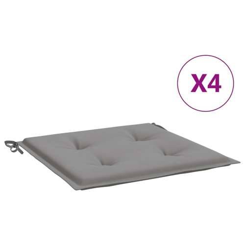 Jastuci za vrtne stolice 4 kom sivi 40x40x4 cm od tkanine - Siva 40 x 40 x 3 cm 4 Cijena