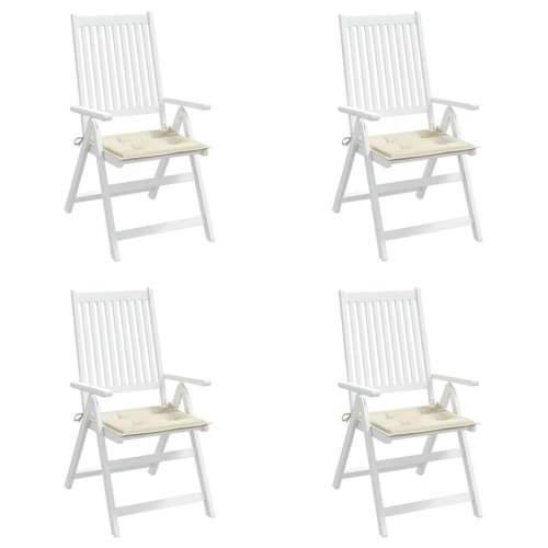 Jastuci za vrtne stolice 4 kom krem 40x40x4 cm od tkanine - Krema 40 x 40 x 3 cm 4 Cijena