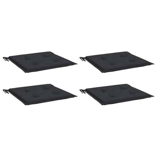 Jastuci za vrtne stolice 4 kom crni 40x40x4 cm od tkanine - Crna 40 x 40 x 3 cm 4 Cijena