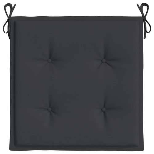Jastuci za vrtne stolice 4 kom crni 40x40x4 cm od tkanine - Crna 40 x 40 x 3 cm 4 Cijena