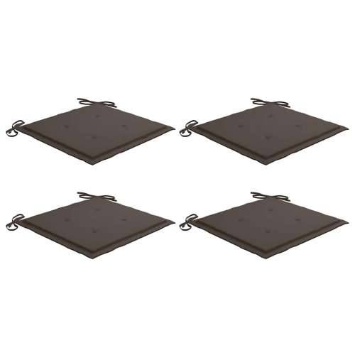 Jastuci za vrtne stolice 4 kom smeđesivi 40x40x4 cm od tkanine - Sivo-smeđa 40 x 40 x 3 cm 4 Cijena