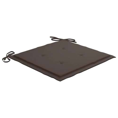 Jastuci za vrtne stolice 4 kom smeđesivi 40x40x4 cm od tkanine - Sivo-smeđa 40 x 40 x 3 cm 4 Cijena