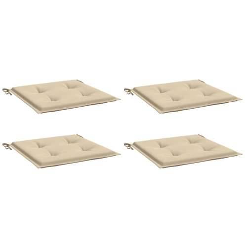 Jastuci za vrtne stolice 4 kom bež 40x40x4 cm od tkanine - Bež 40 x 40 x 3 cm 4 Cijena