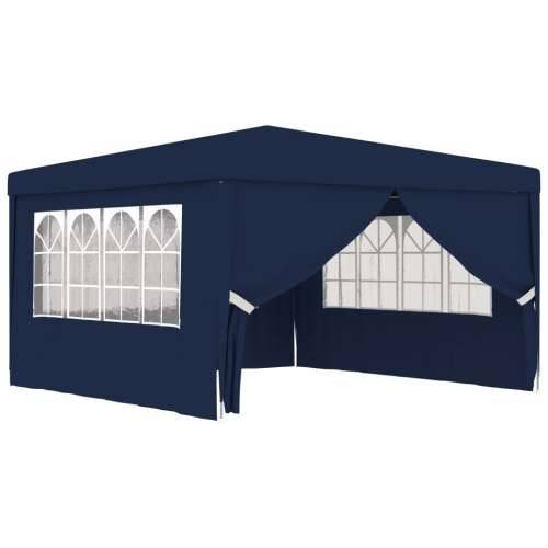 Profesionalni šator za zabave 4 x 4 m plavi 90 g/m² Cijena