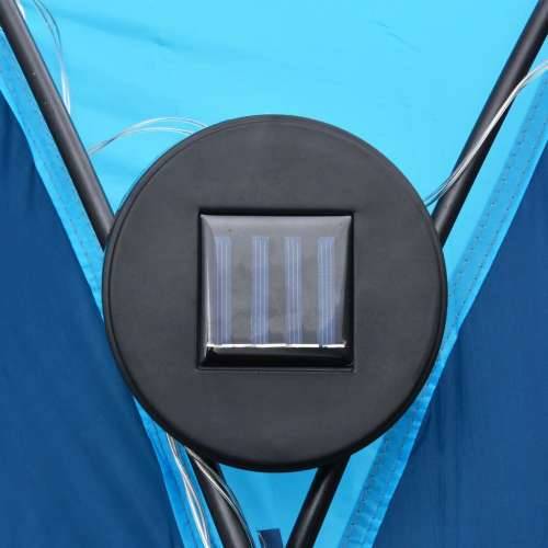 Šator za zabave LED s 4 bočna zida 3,6 x 3,6 x 2,3 m plavi Cijena