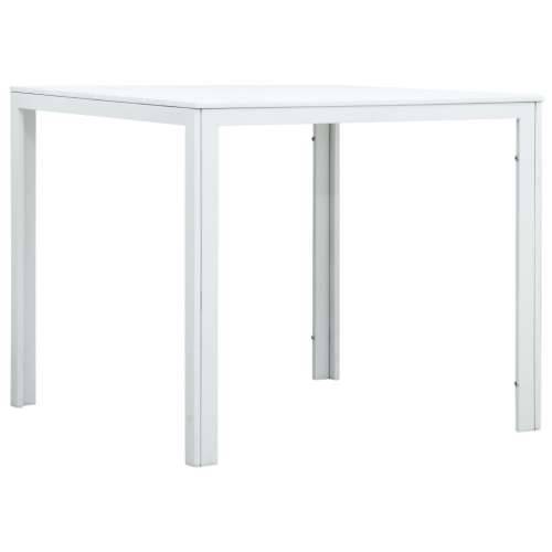 Stolić za kavu bijeli 78 x 78 x 74 cm HDPE s izgledom drva - Bijela 1 Cijena