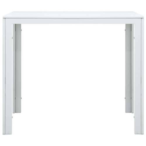 Stolić za kavu bijeli 78 x 78 x 74 cm HDPE s izgledom drva - Bijela 1 Cijena
