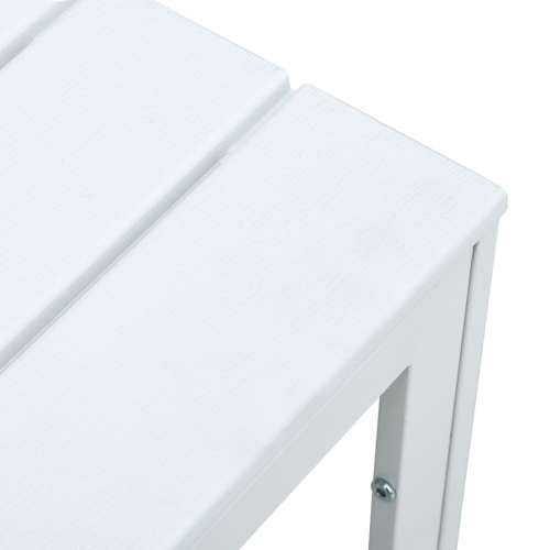 Stolić za kavu bijeli 78 x 78 x 74 cm HDPE s izgledom drva - Bijela 1 Cijena