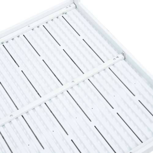 Stolić za kavu bijeli 78 x 78 x 74 cm HDPE s izgledom drva - Bijela 1 Cijena