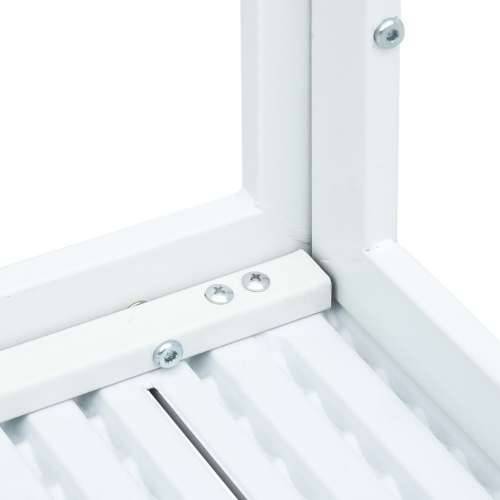 Stolić za kavu bijeli 78 x 78 x 74 cm HDPE s izgledom drva - Bijela 1 Cijena