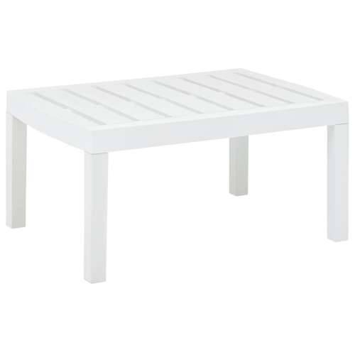 Vrtni stol bijeli 78 x 55 x 38 cm plastični Cijena