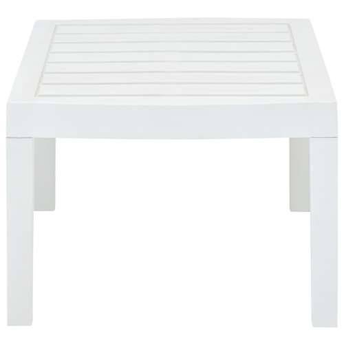 Vrtni stol bijeli 78 x 55 x 38 cm plastični Cijena