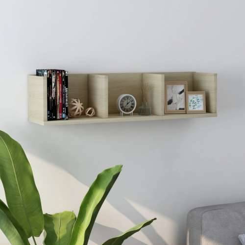 Zidna polica za CD-ove boja hrasta 75x18x18cm konstruirano drvo - sonoma hrast 1 Cijena