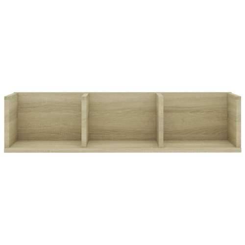 Zidna polica za CD-ove boja hrasta 75x18x18cm konstruirano drvo - sonoma hrast 1 Cijena