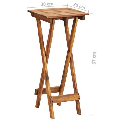 Stalak za biljke 30 x 30 x 67 cm od masivnog bagremovog drva - 30 x 30 x 67 cm 1 Cijena