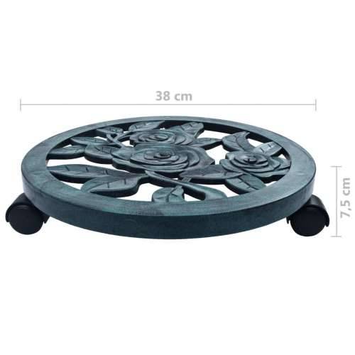 Kolica za biljke 6 kom zelena 38 cm plastična - Zelena 38 cm 6 Cijena