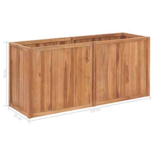 Vrtna posuda za sadnju 150 x 50 x 70 cm od masivne tikovine  - 150 x 50 x 70 cm 1 Cijena