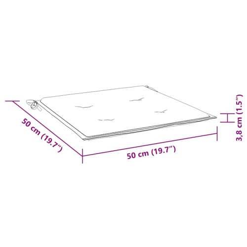 Jastuci za vrtne stolice 2 kom crni 50x50x4 cm tkanina Oxford - Crna 50 x 50 x 3 cm 2 Cijena
